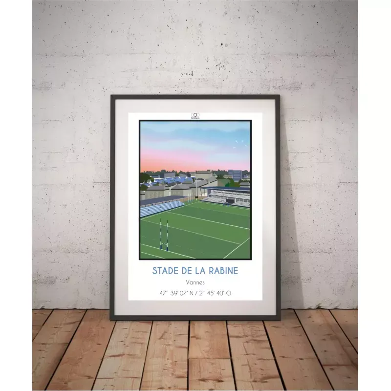 Affiche du stade de la Rabine à Vannes