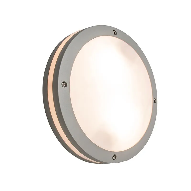 Applique extérieure Glow rond gris