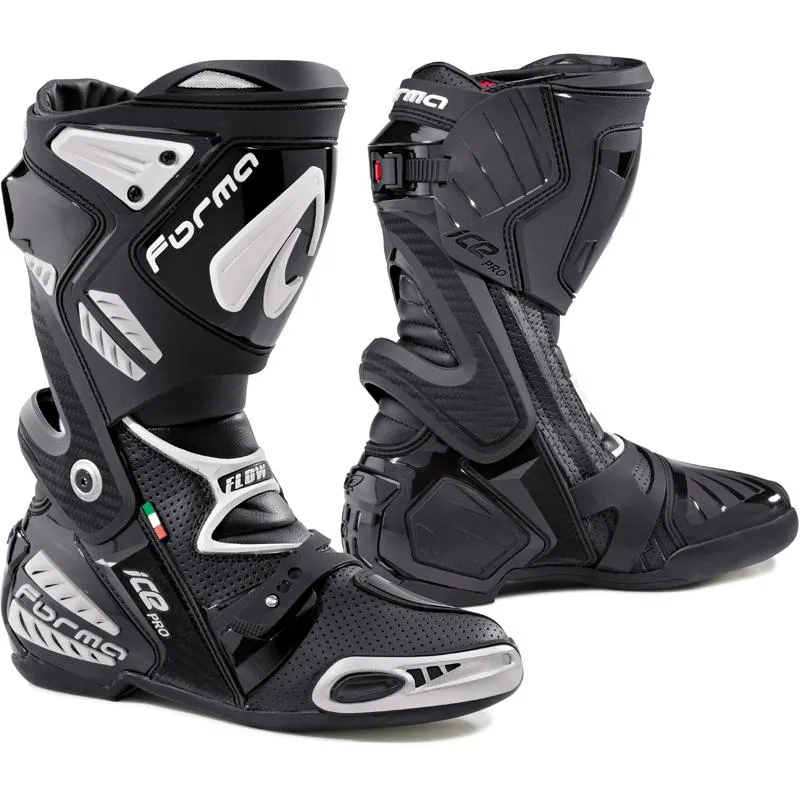 Bottes Racing Ice Pro Flow FORMA Noir - MAXXESS.FR, Bottes moto