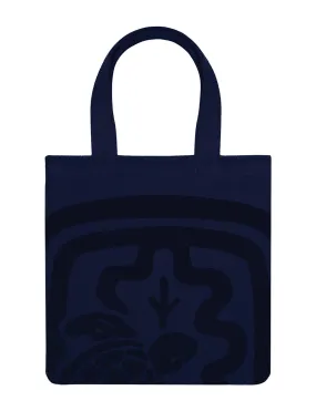 Boudoir, Sac cabas en éponge, Ines x Vilebrequin, bleu navy