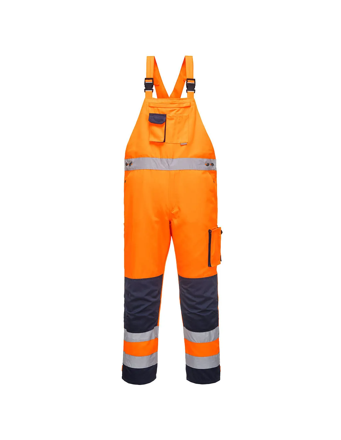 Cotte à bretelles HV Dijon couleur : Orange/Marine taille M - PORTWEST - - TX52ONRMPORTWEST
