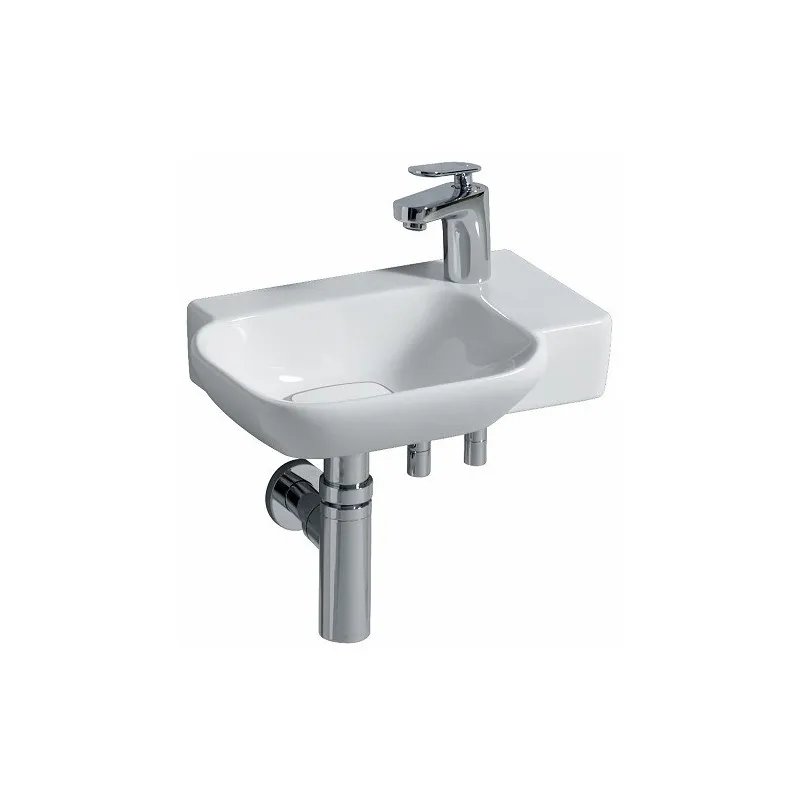 Geberit Lave-mains myDay 400x280mm avec trou à droite