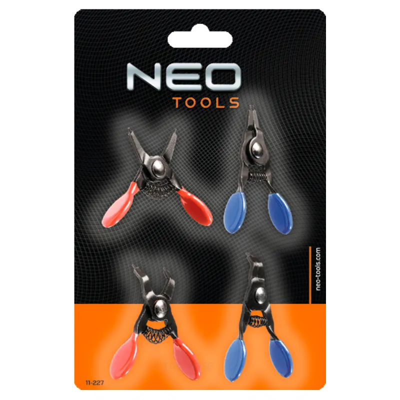 jeu de 4 pinces à circlips neo mini