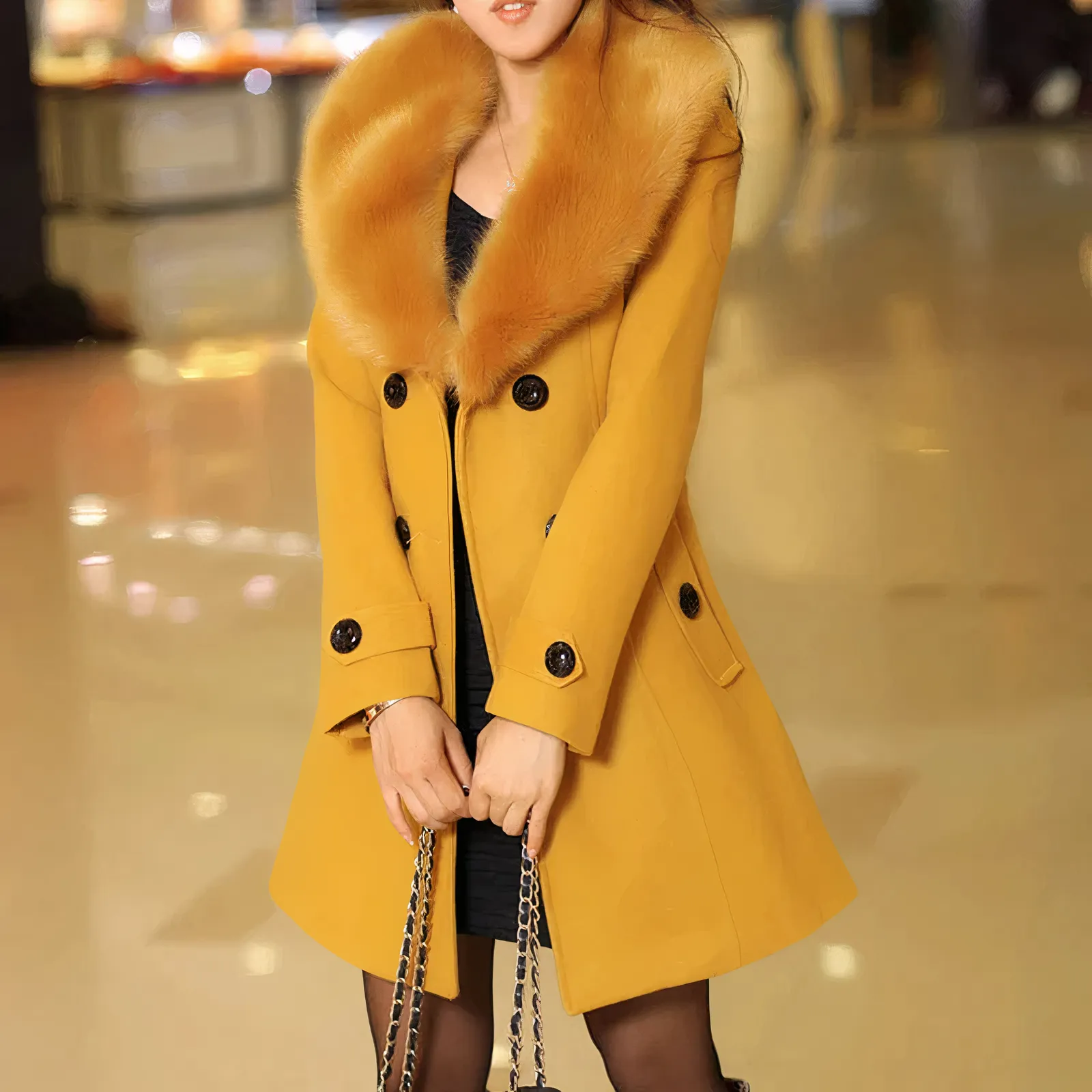 Lottie | Manteau en laine mi-long