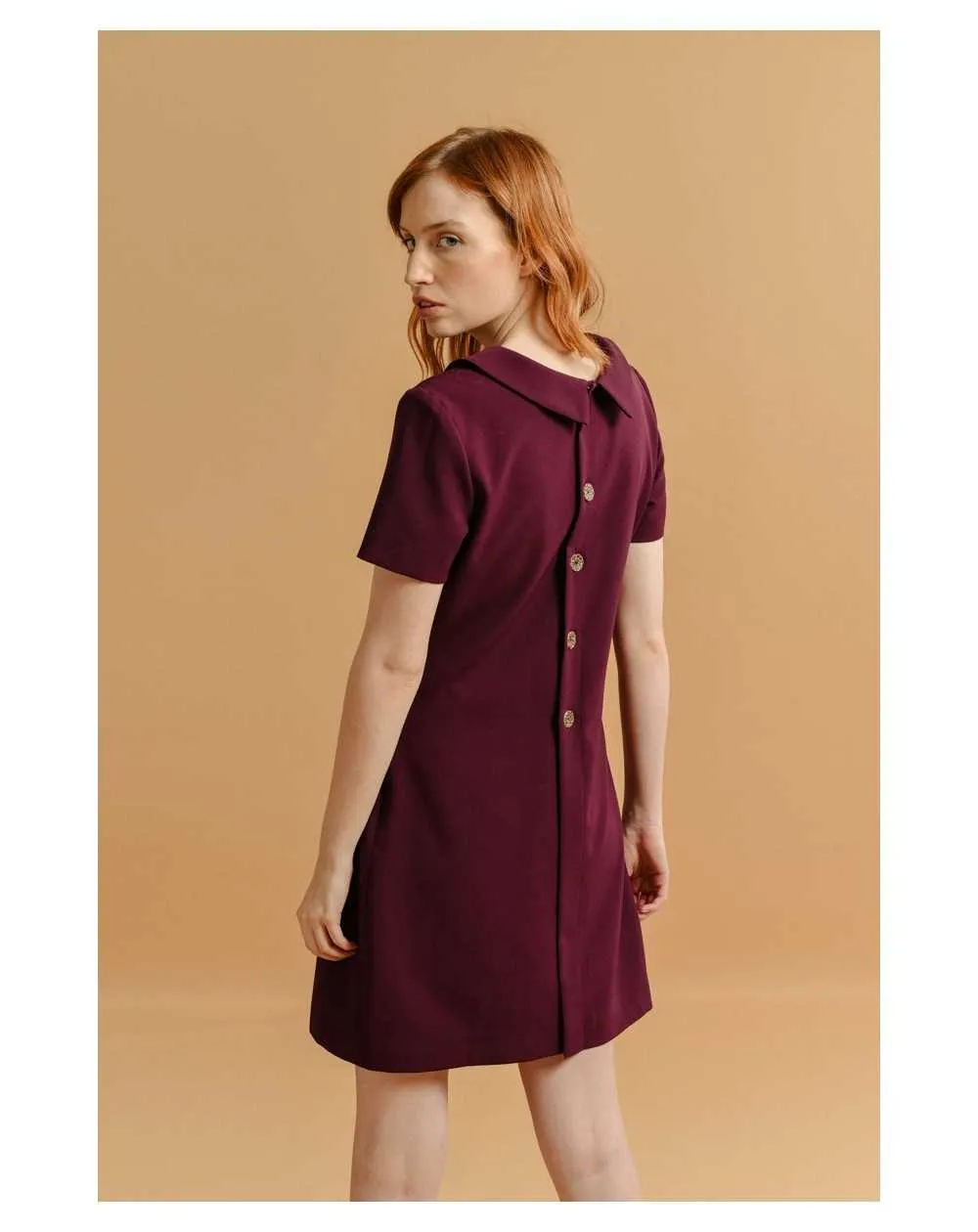 Mini robe boutons dans le dos MOLLY BRACKEN