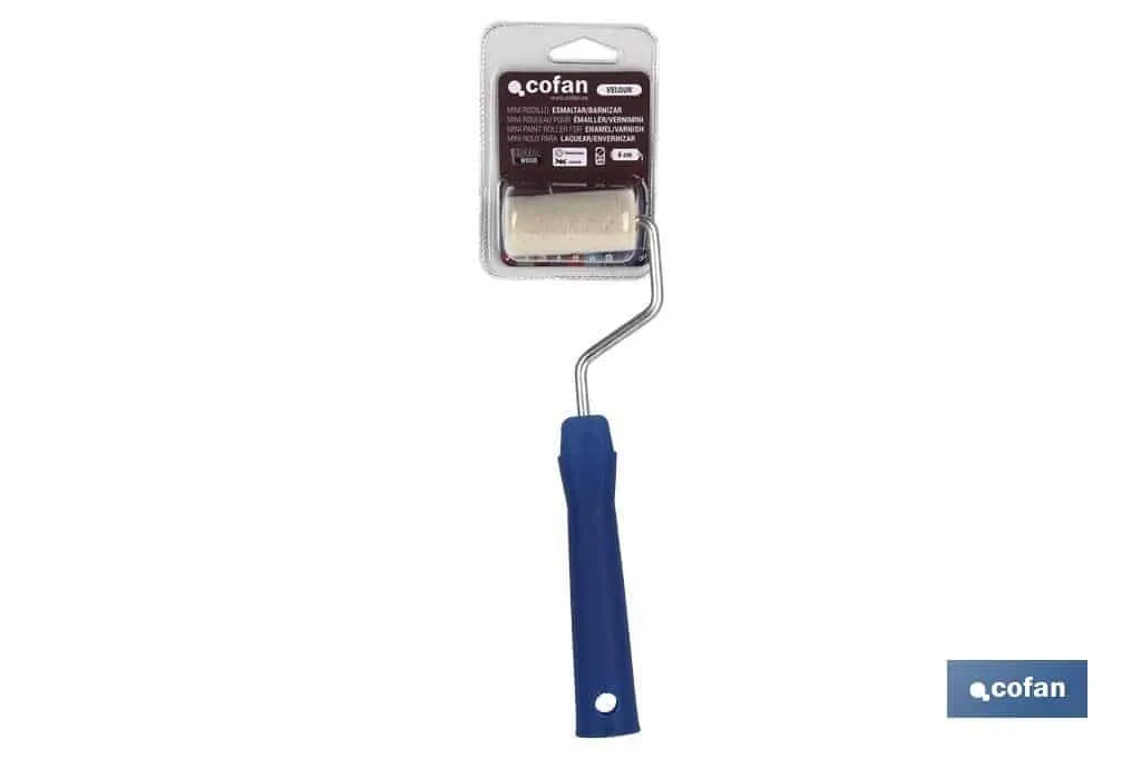 Mini Rouleau Émail/Vernis Velour Ø18mm 11cm • Outils Bazarot