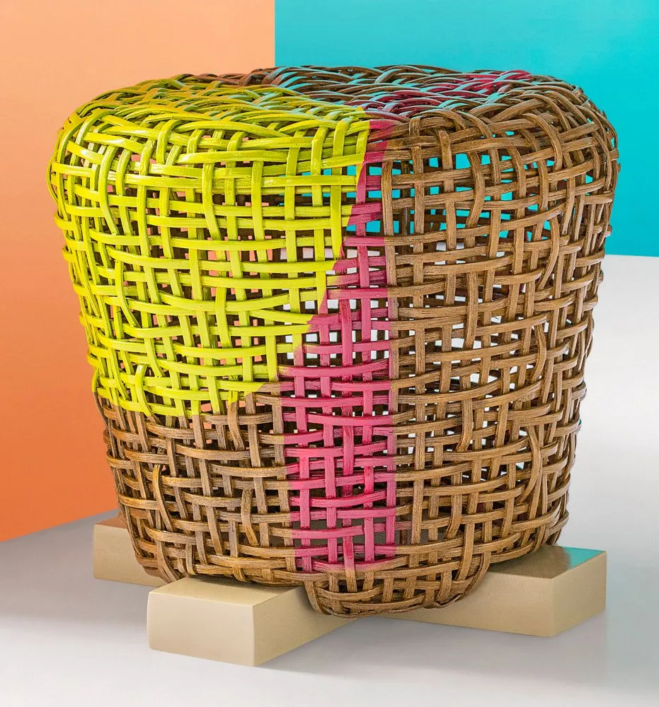 Tabouret de pouf (rond)