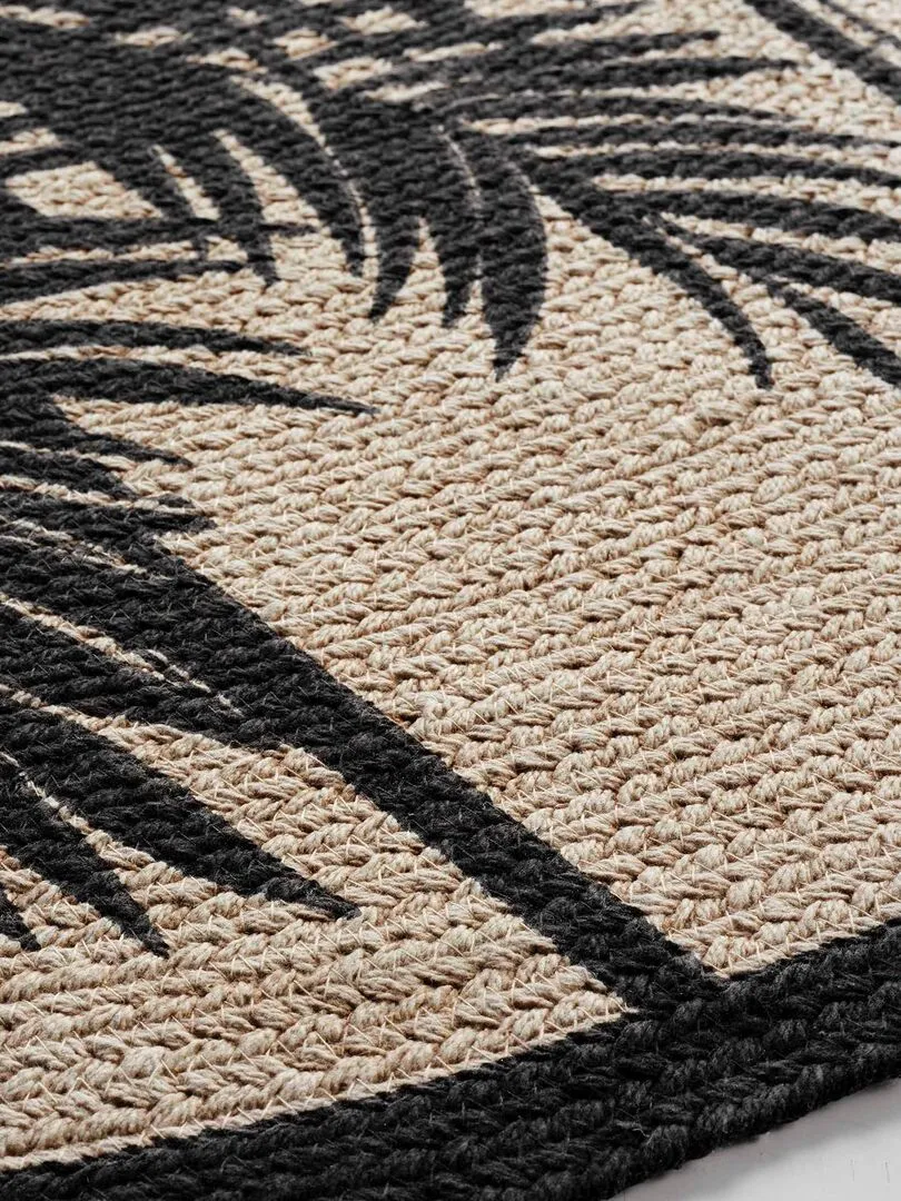 Tapis rond Tropicale Nature - Beige