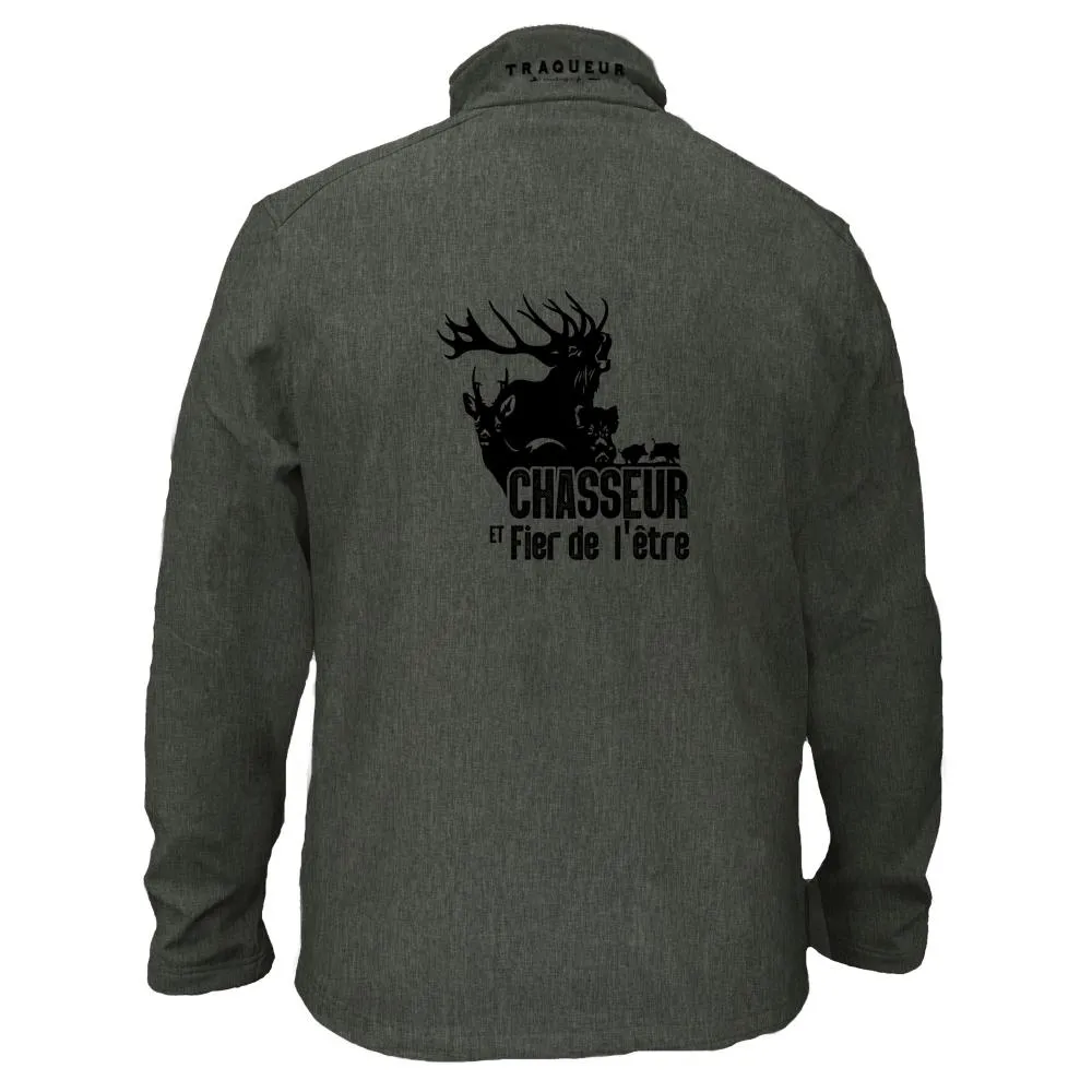 Veste softshell Homme et Femme avec/sans capuche – Chasseur et fier de l’être
