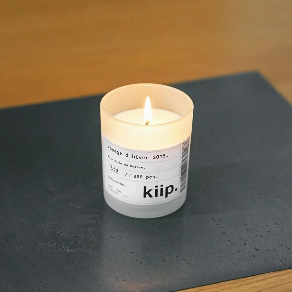 Voyage d'hiver 2015 candle.